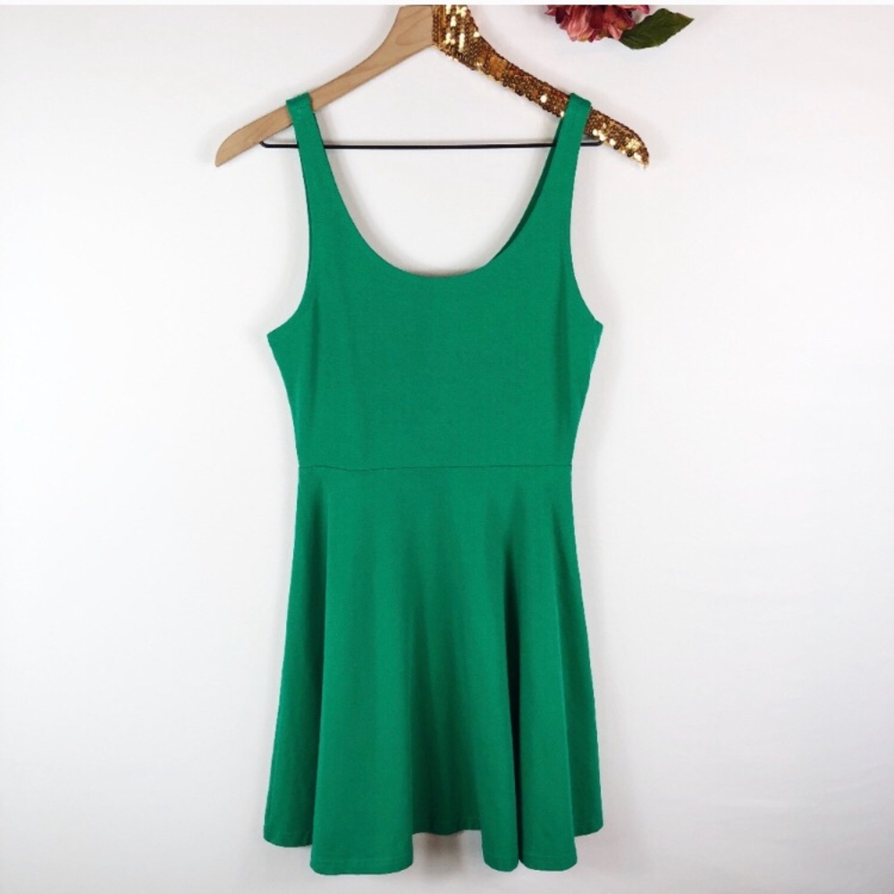 Express emerald green dress